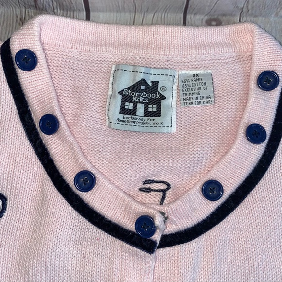 Storybook Knits “Summer Ride” Cardigan Sweater Cottagecore Beaded SZ 3XL - Picture 6 of 11